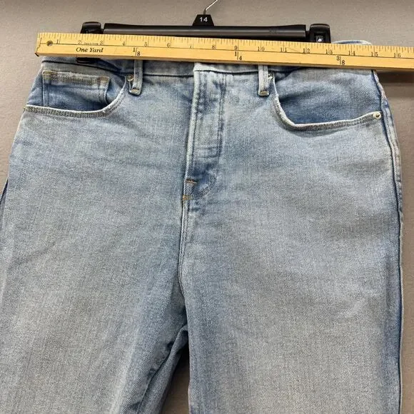 Good American Jeans Women's 8/29 Light Blue Skinny Stretch High Rise Preppy - Picture 8 of 12